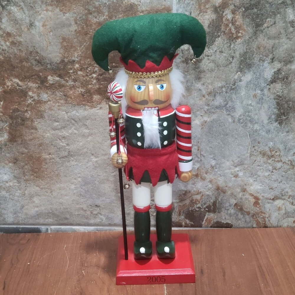 Vintage Nutcracker Musicians Candy Cane Jester 2005 14 In Tall Limited Edition